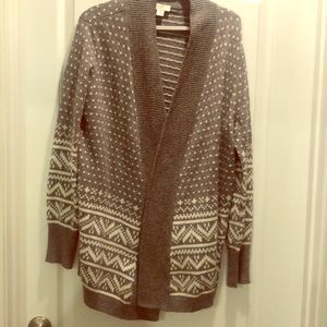 Fair isle cardigan -XL. Loft